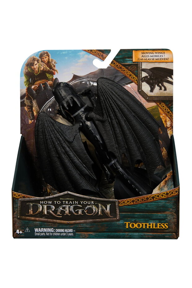 Spin Master How to Train Your Dragon - Toothless Basic Dragon Figure - 2