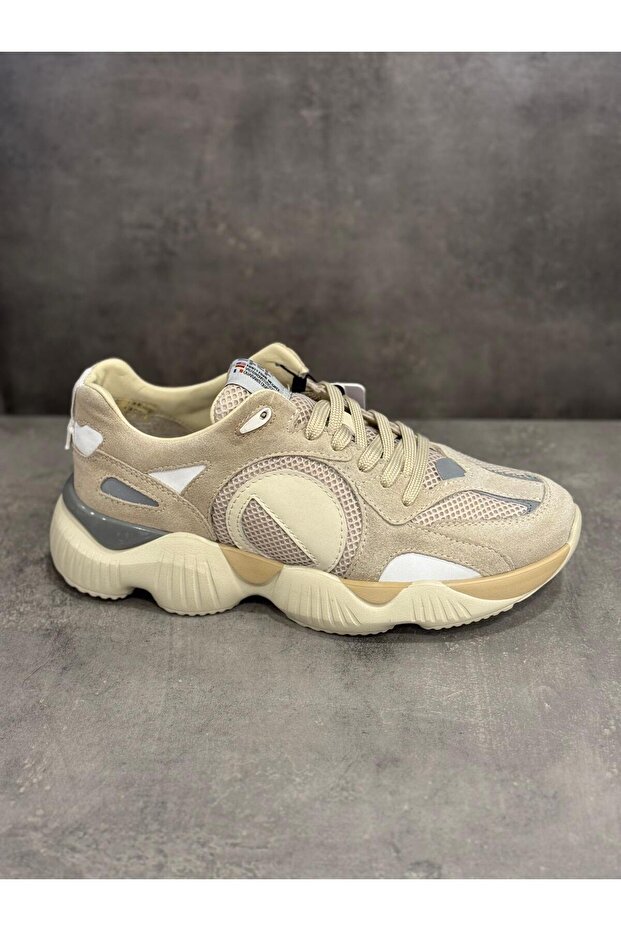 Leather Textile Sneaker - 4