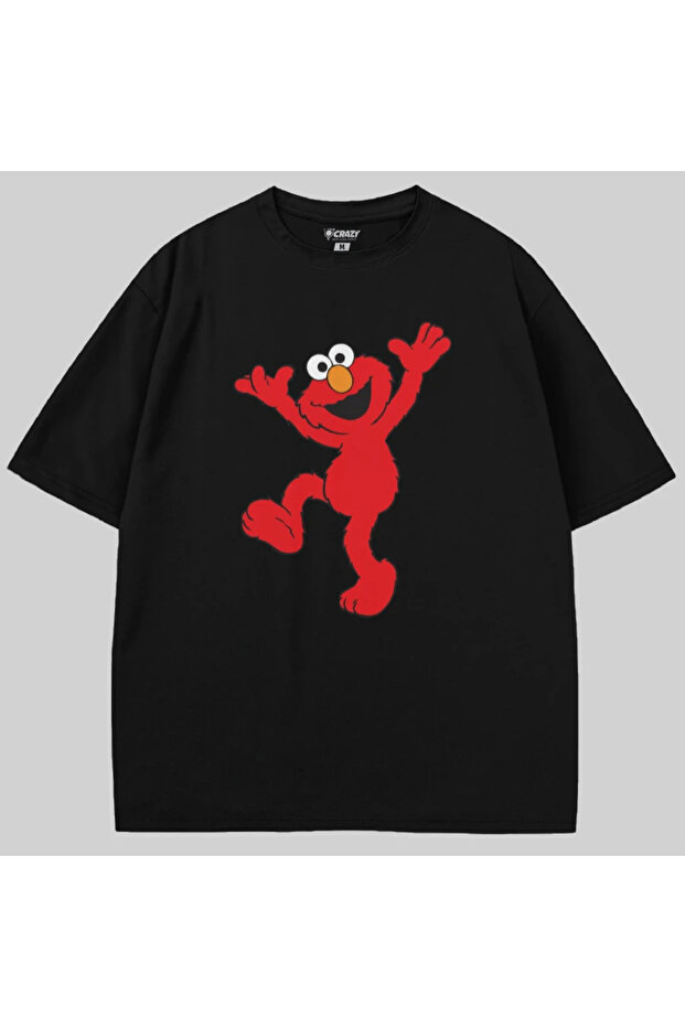 Sesame Sokagi Sesame Street Elmo Oversized t Shirt