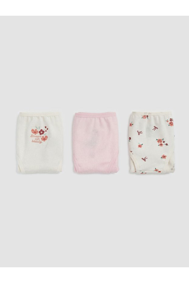 Seray New Season Printed Girls' Underwear 3-Piece Set