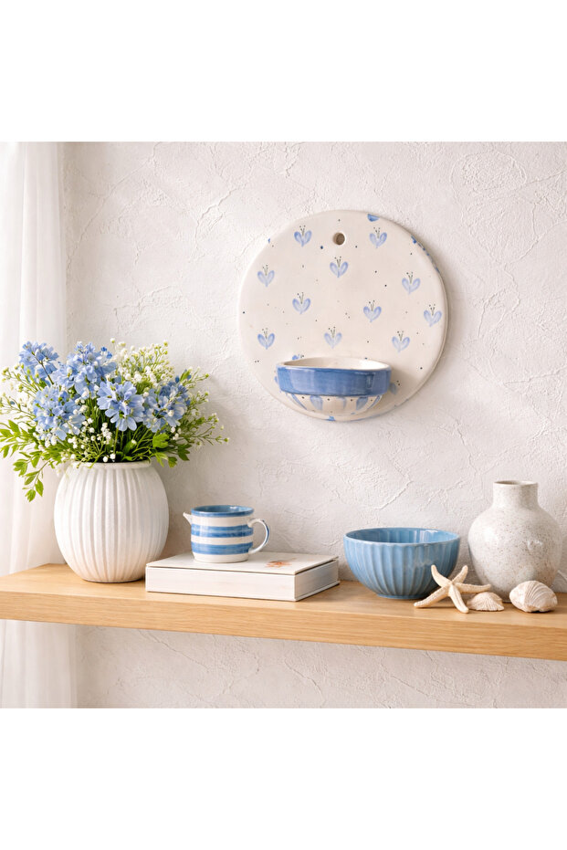 seramik duvar şamdan - 1