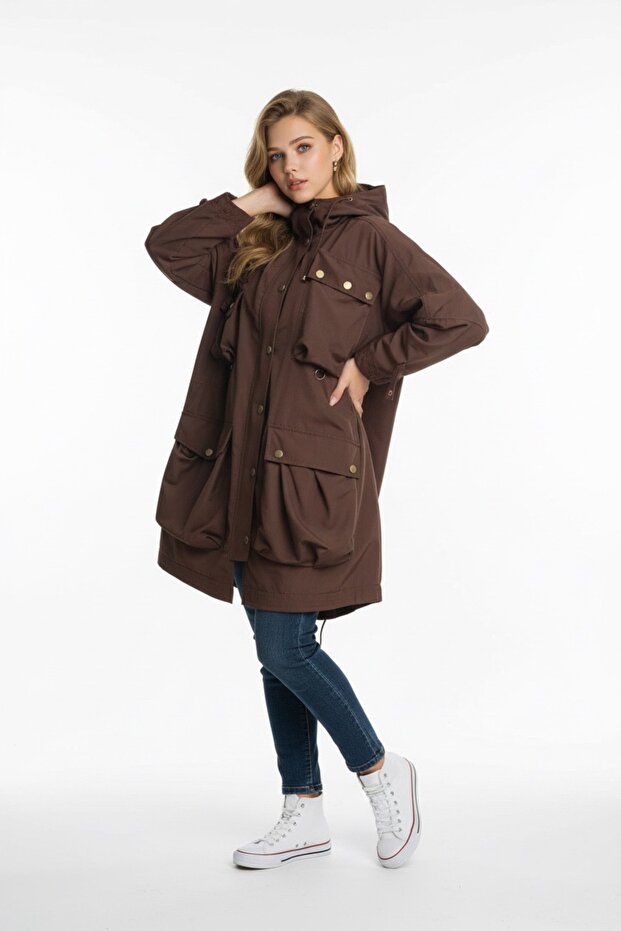 Çok Cepli Parka - 1