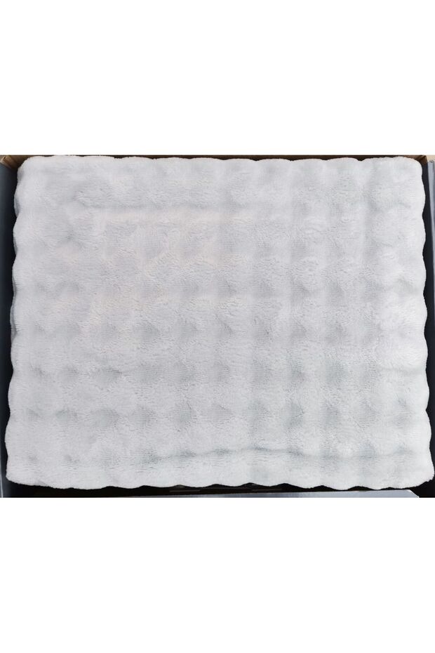 Fluffy Double Blanket Gray Violet (Y)