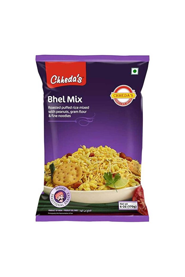 Bhel Mix Crunchy Tangy Mumbai Street Savory Rice Puffs (170g)