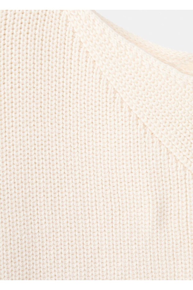 Kayık yaka örgü kazak - 8