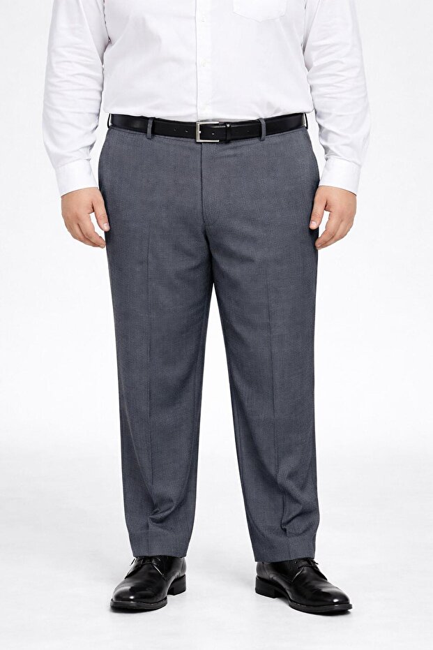 Caserta Large Size Men's Fabric Trousers - 7561