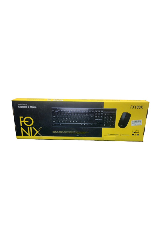 طقم لوحة بأسلاك وماوس سلكي FX103K - 1