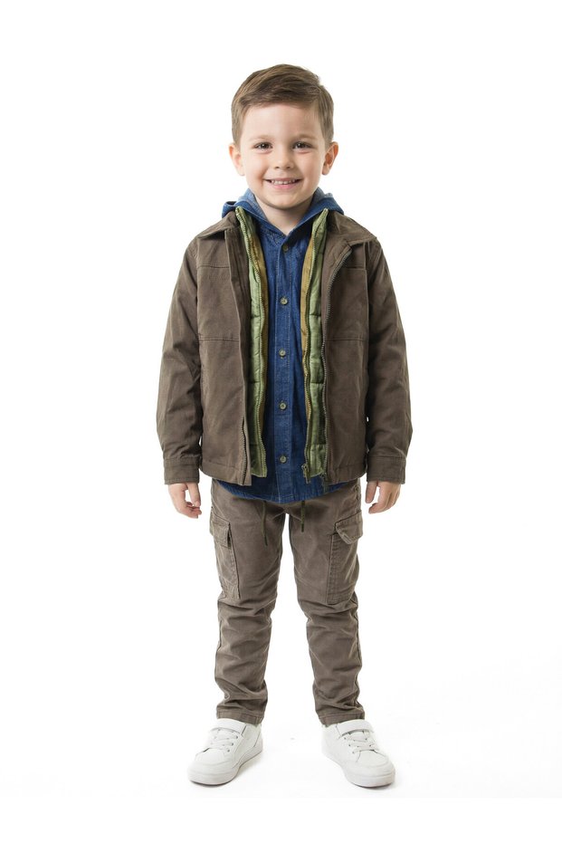 Boy's 4-Piece Top and Bottom Set 2-7 Years 4424