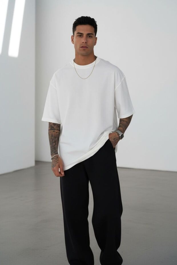 ROSS BASİC %100 PAMUK TİŞÖRT - 1