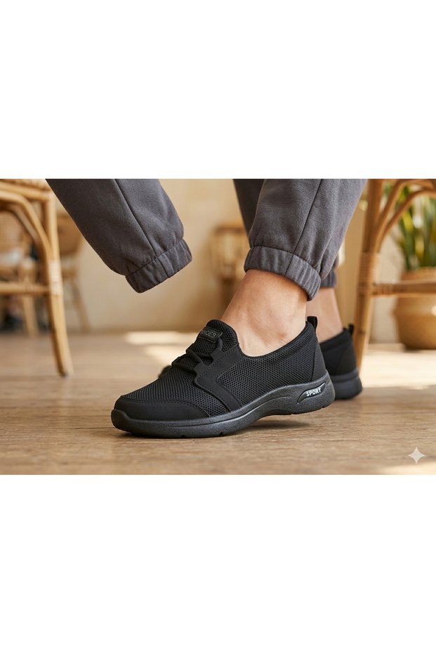 Black Knitwear Shoes Black Ballet Flats Walking Shoes Knitwear Shoes
