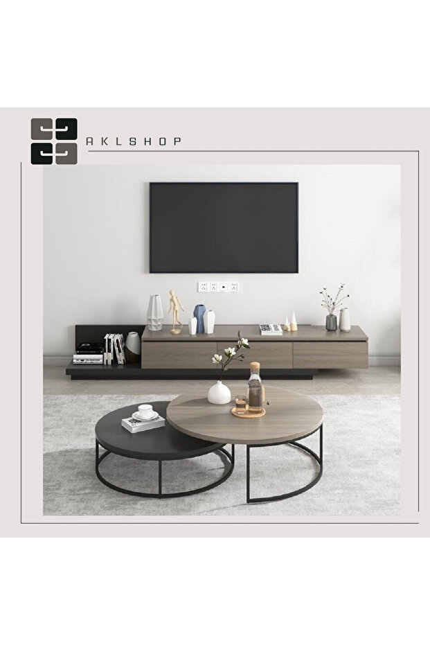 طاولة تقديم دائريه 70*40 " 60*35 - 1