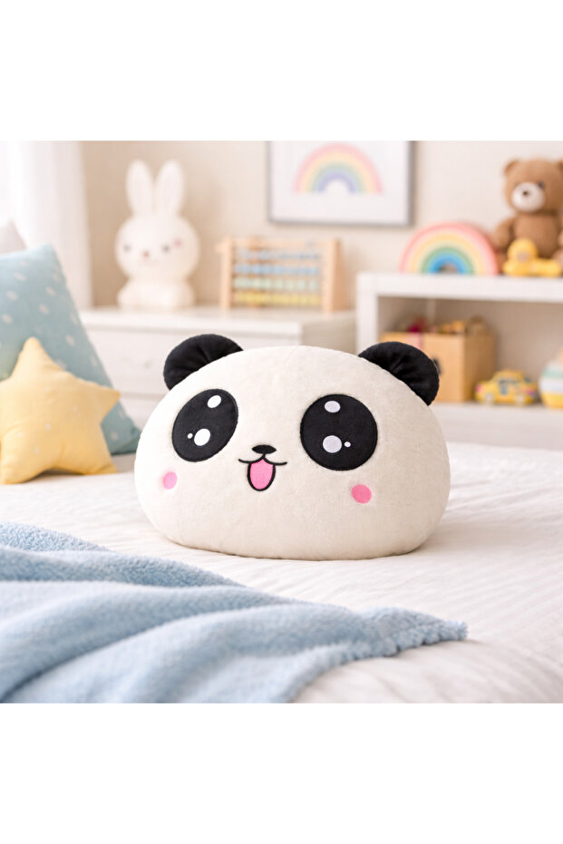 Panda Figürlü Peluş Yastık - 2