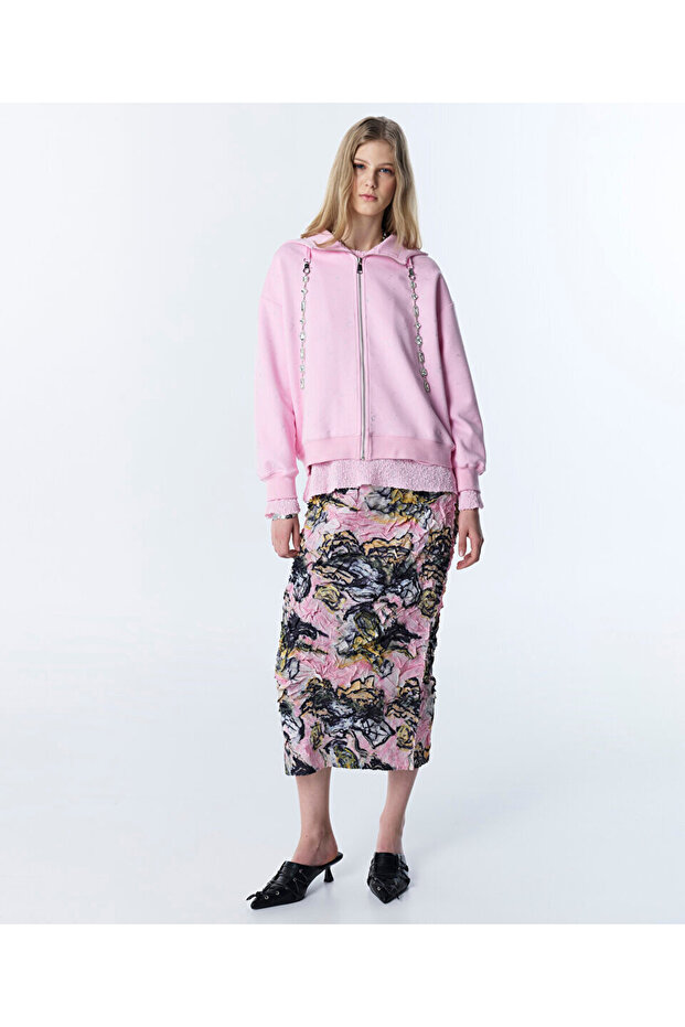 STRASS TAŞ KORDONLU SWEATSHIRT - 5