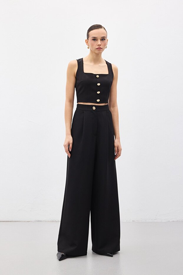 Lucy crop - Negru - 4
