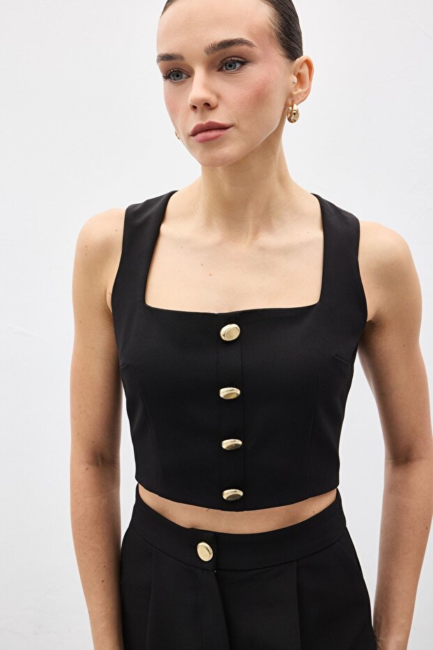 Lucy crop - Negru - 6