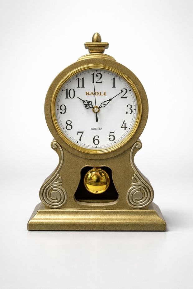Decorative Silent Table Clock with Pendulum - Orvante - 1