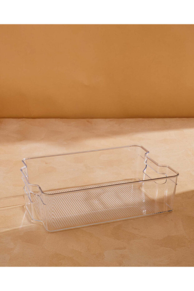 Clear Rectangle Storage Basket - 1
