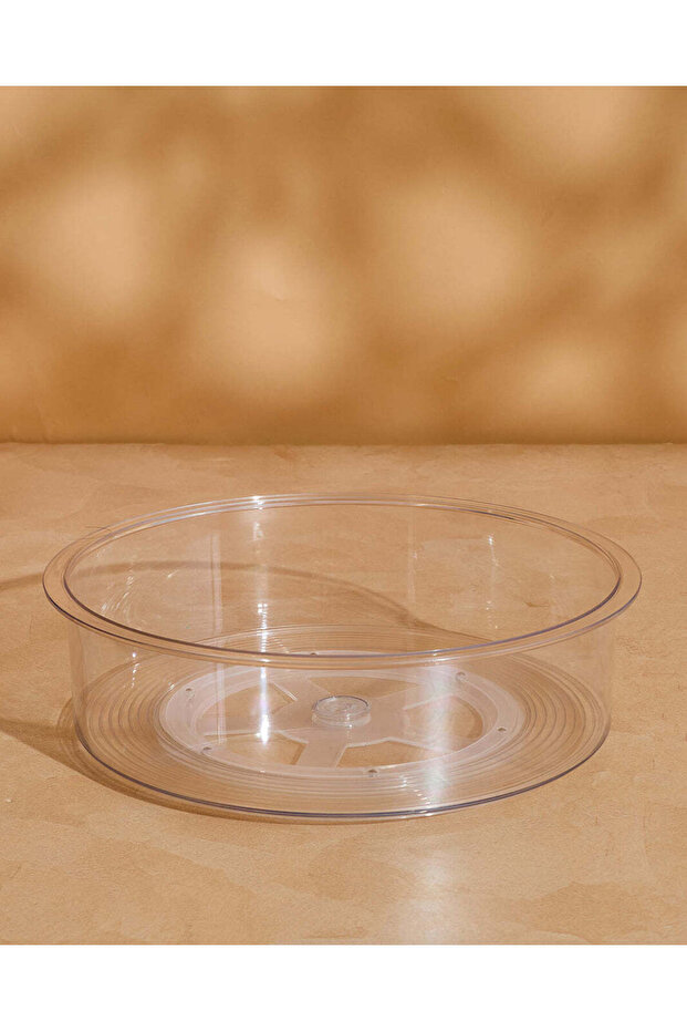 Clear Round Storage Basket - 1