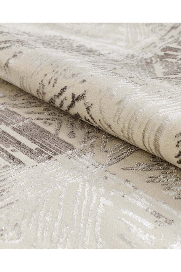 مفرش طاولة طويل من الساتان منقوش بنقوش، 100 × 200 سم - 5