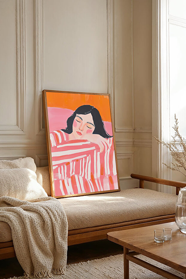 One Piece Wooden Framed Painting Tk3640