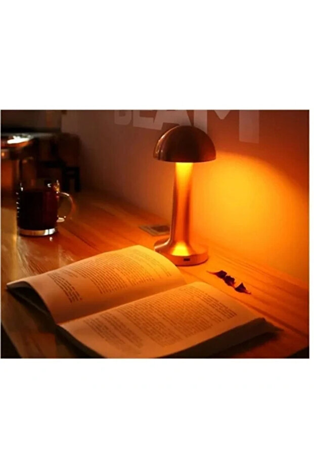 مصباح طاولة LED يعمل باللمس على شكل فطر - 4