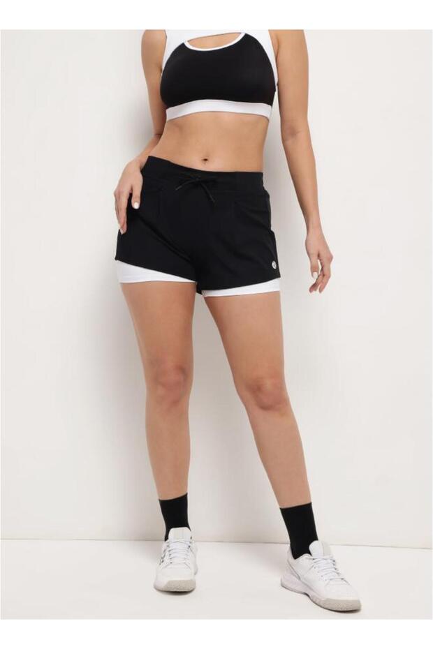 Women’s 2-in-1 Shorts – Night Empyrean Black