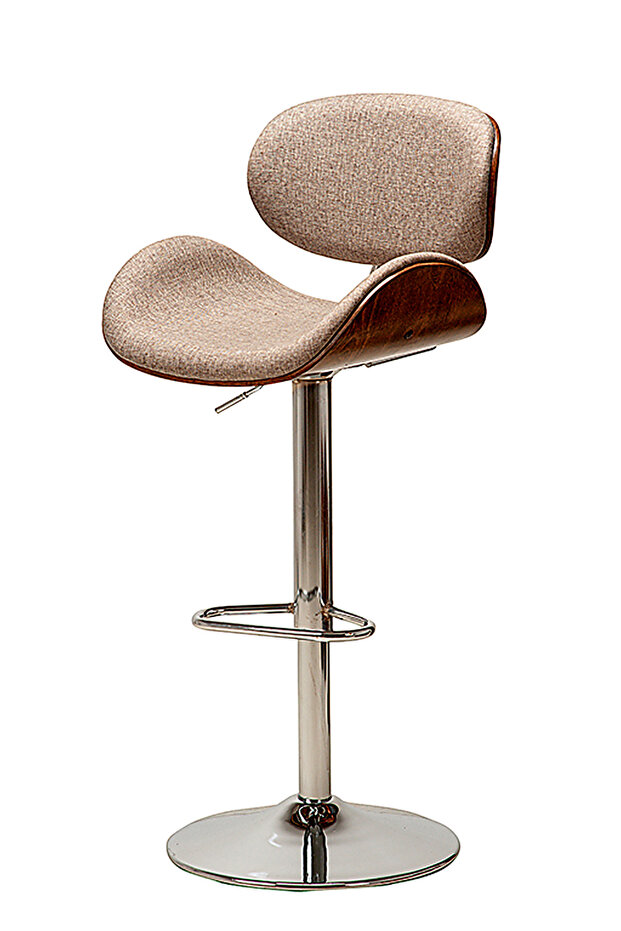 BAR TABURESİ 966 MODEL GRİ KUMAŞ