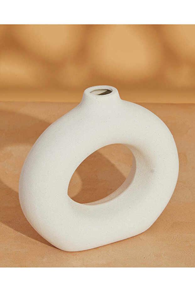 Cream Nordic Loop Vase - 3