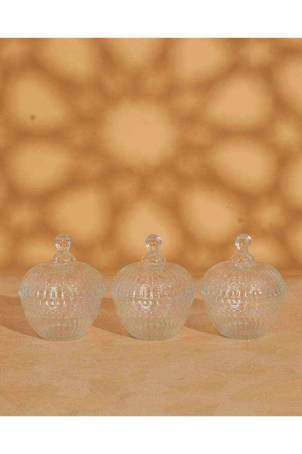 مجموعة من 3 قطع من برطمانات الحلوى المتنوعة - 1