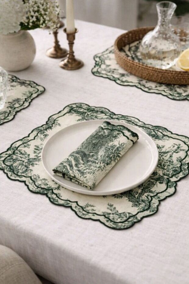 Amerikan Servis 6 Parça (yeşil) - 2