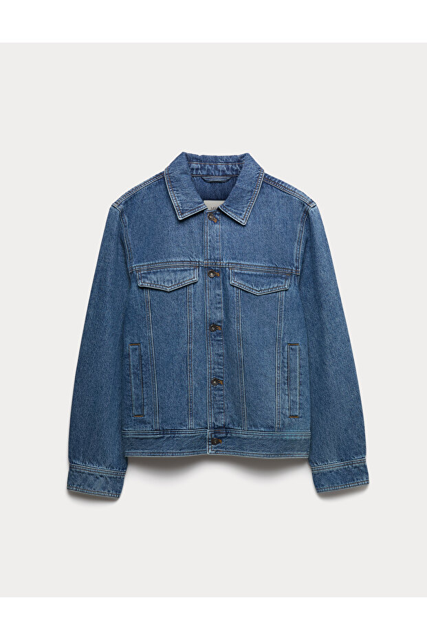 Denim Trucker Ceket - 2