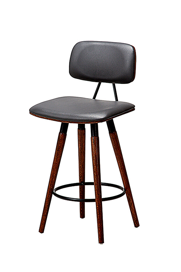 BAR TABURESİ 977 MODEL ANTRASİT DERİ - 1