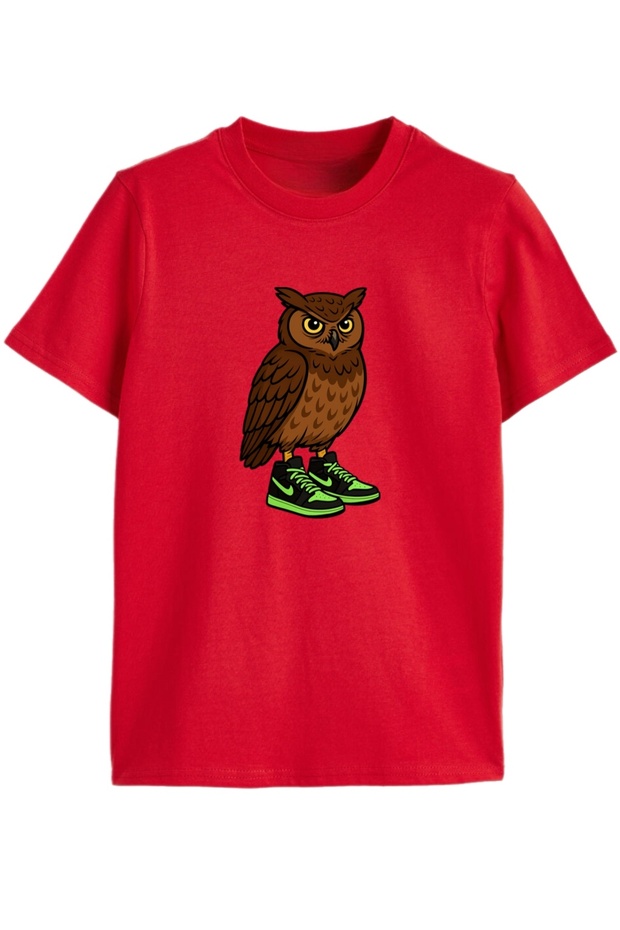 Street Spirit Owl Printed Kids T-Shirt