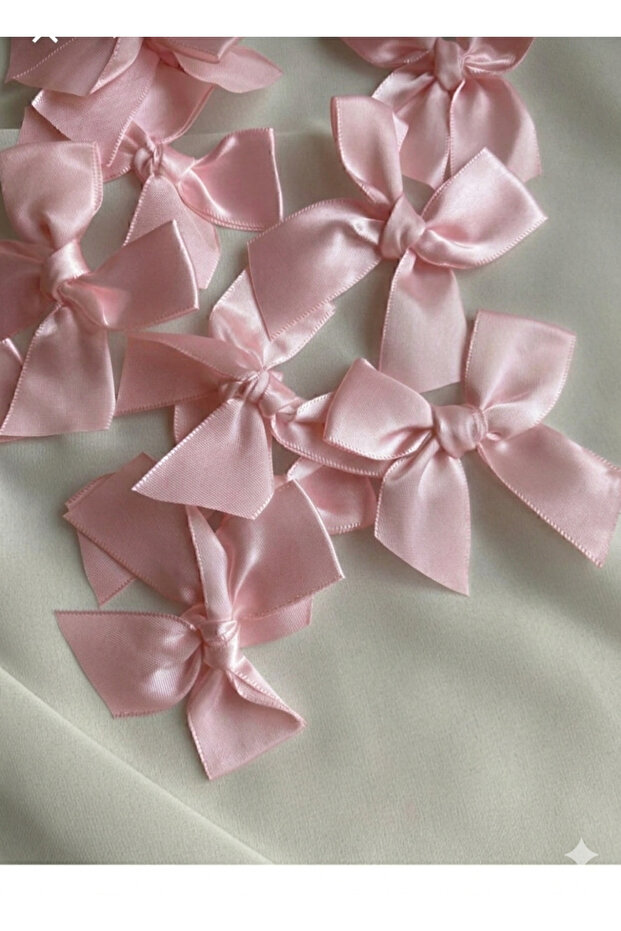 25 Pcs Pink Ready-Made Bow Set for Birthday, Party Decoration, Wall Decor, Promise Engagement Wedding and Background