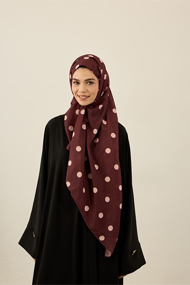 شال لينا بنمط البولكا دوت - 1