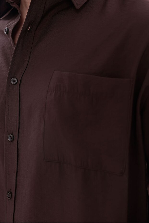 Oversize Modal Gömlek - 6