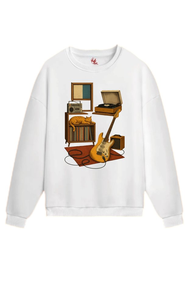 Vintage Melodi Sweatshirt / Hooded Hoodie (Optional)