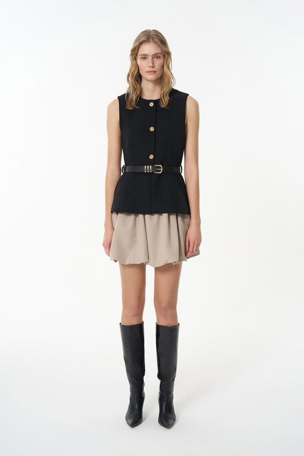 Quzu Crew Neck Belt Pack Vest