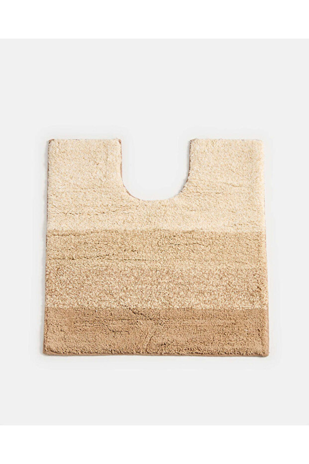 طقم سجاد حمام بني فاتح (قطعتان) - 4