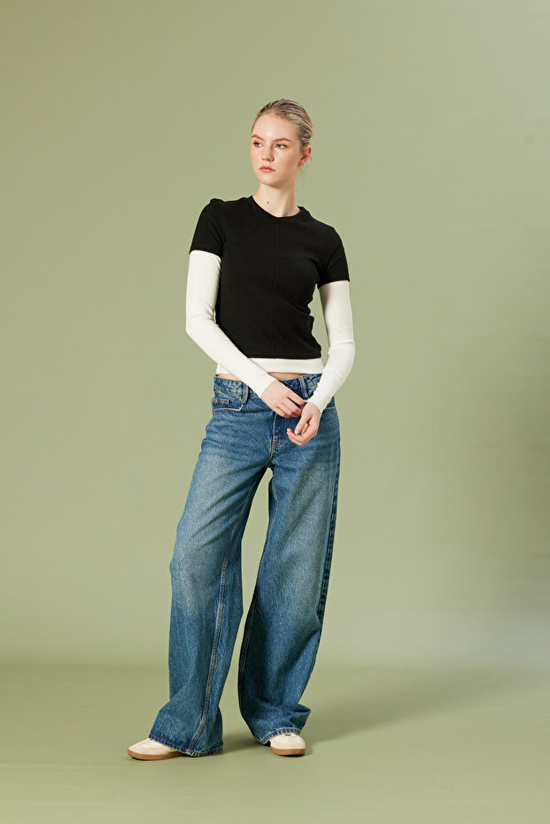 Contrast Cycling Collar T-Shirt