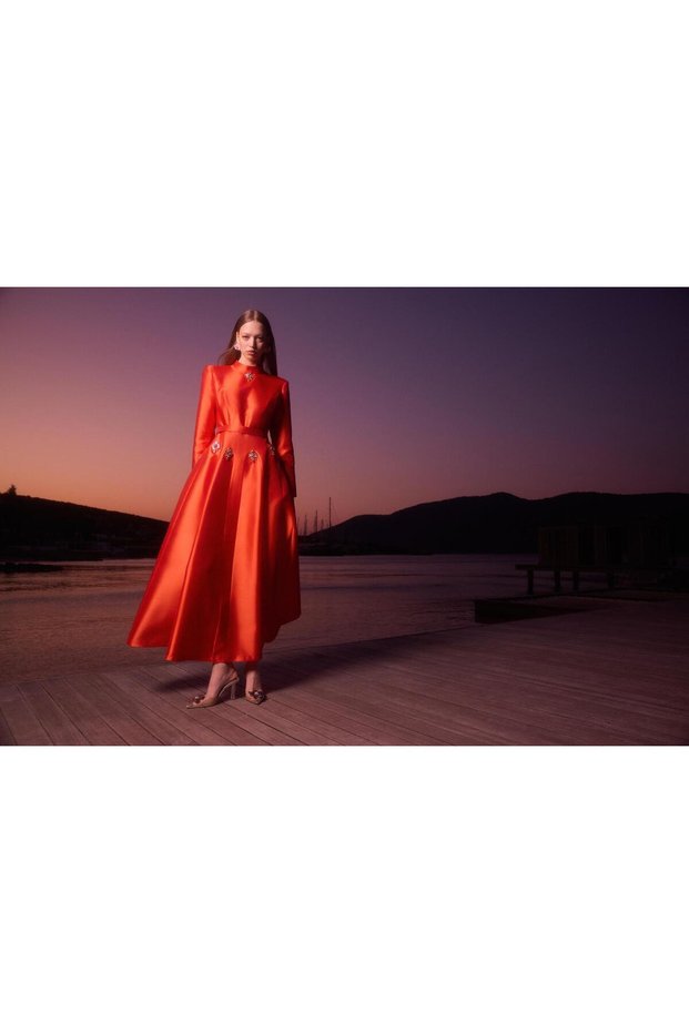 SCARLET ELBİSE Nar Çiçeği