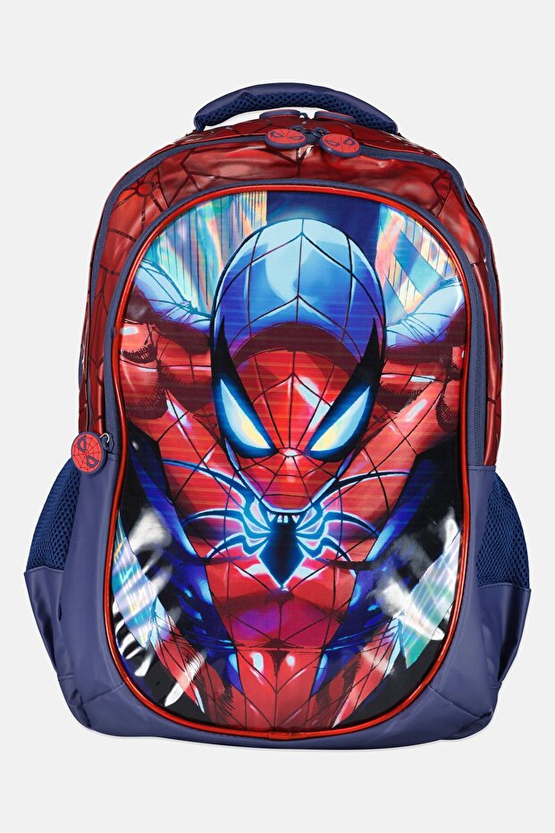 Kids Boy Spiderman Backpack, Multicolor - 1