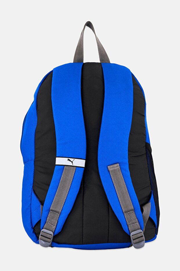 حقيبة ظهر أساسية للرجال بشعار ماركة، لون أزرق حقيقي - 2