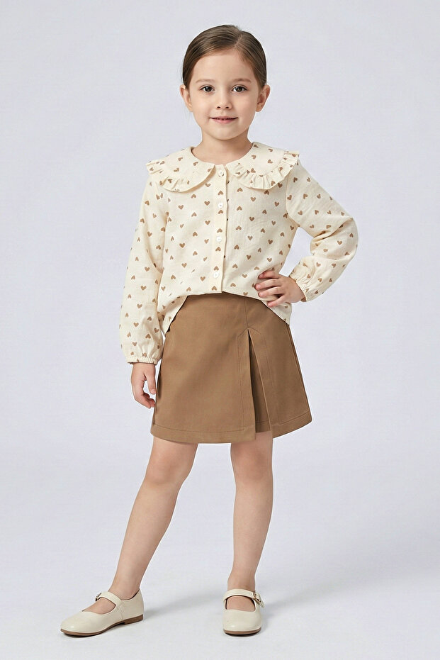 Girl's Shorts, Skirt and Shirt Set