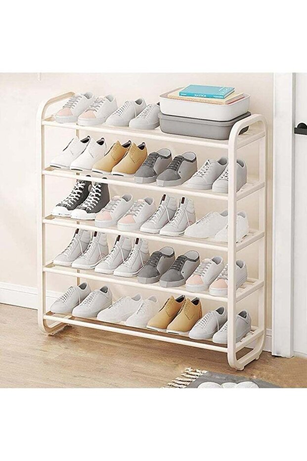 5-Tier Shoe Rack Organizer, Free Standing Shoe Storage for 20-25 Pairs Entryway Closet