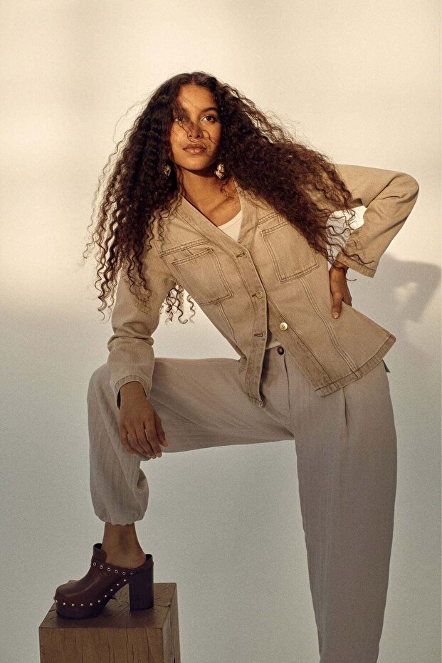 سترة جينز ملائمة - 1