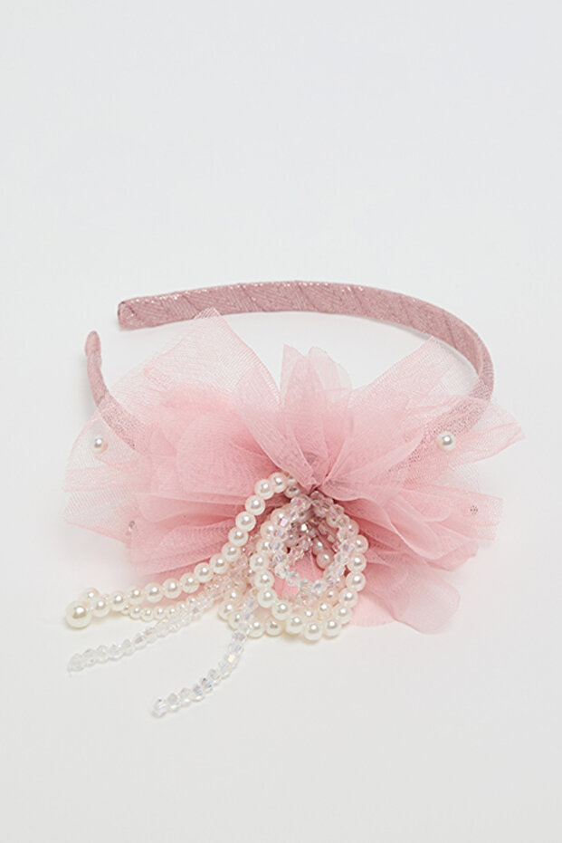 Girl's Dusty Pink Flower Headband