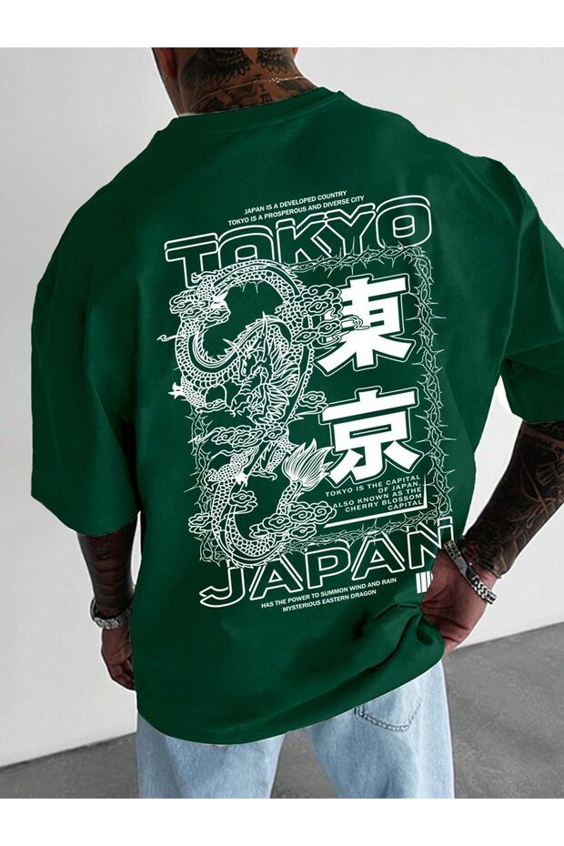 Men Oversize T-Shirt Dark Knight Inspired Print – Streetwear Cotton