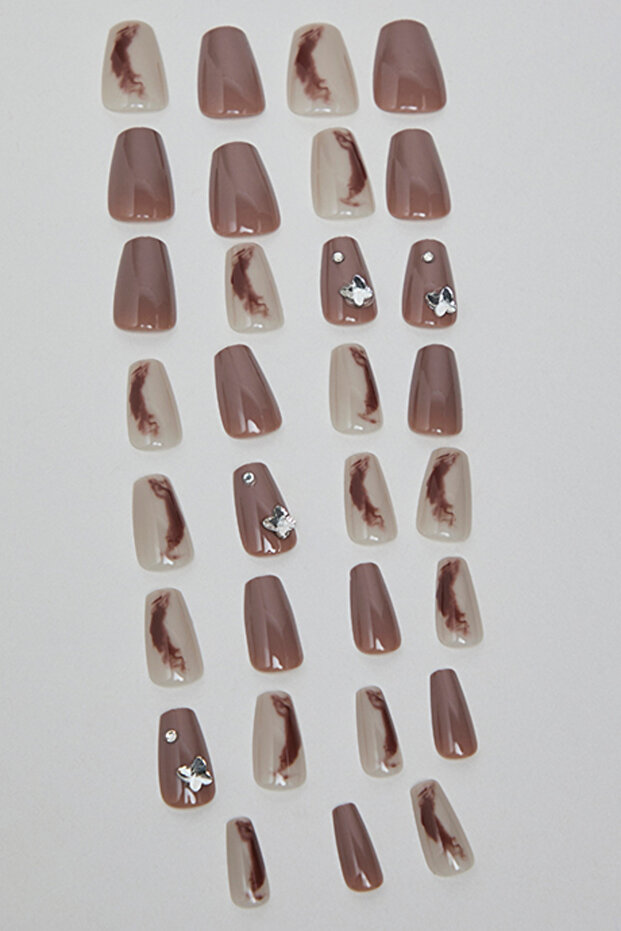 Women's Brown Wearable Manicure