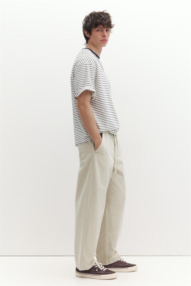 Bol kesim jogger pantolon - 4